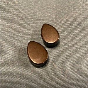2/$10 🔥 Obsidian Tear Drop Plug - 17-18mm
